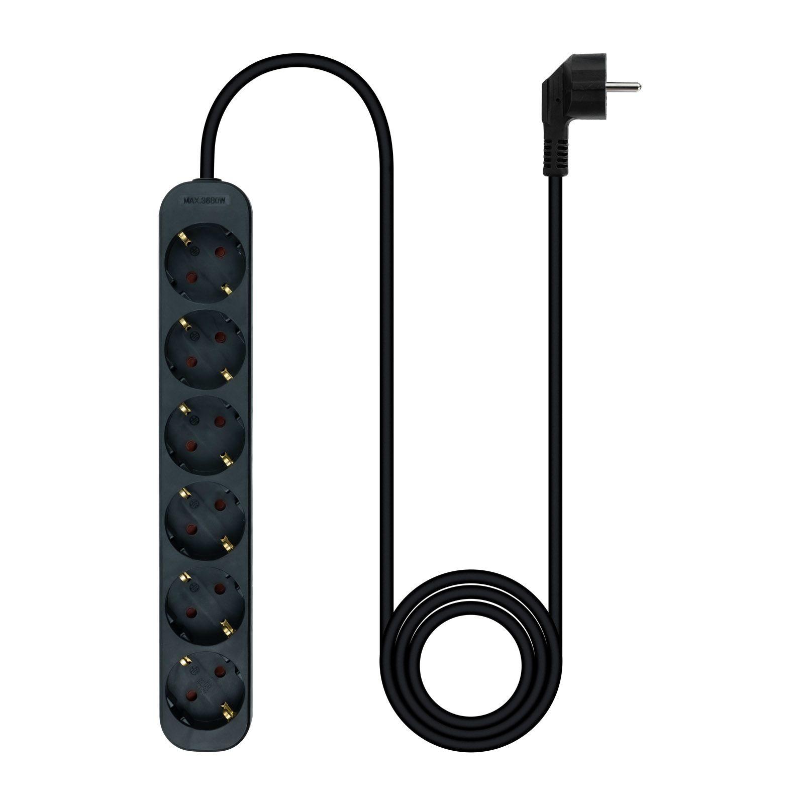 Extensão Elétrica NANOCABLE 10.37.0006-NS-BK (Preto) — miniatura 2