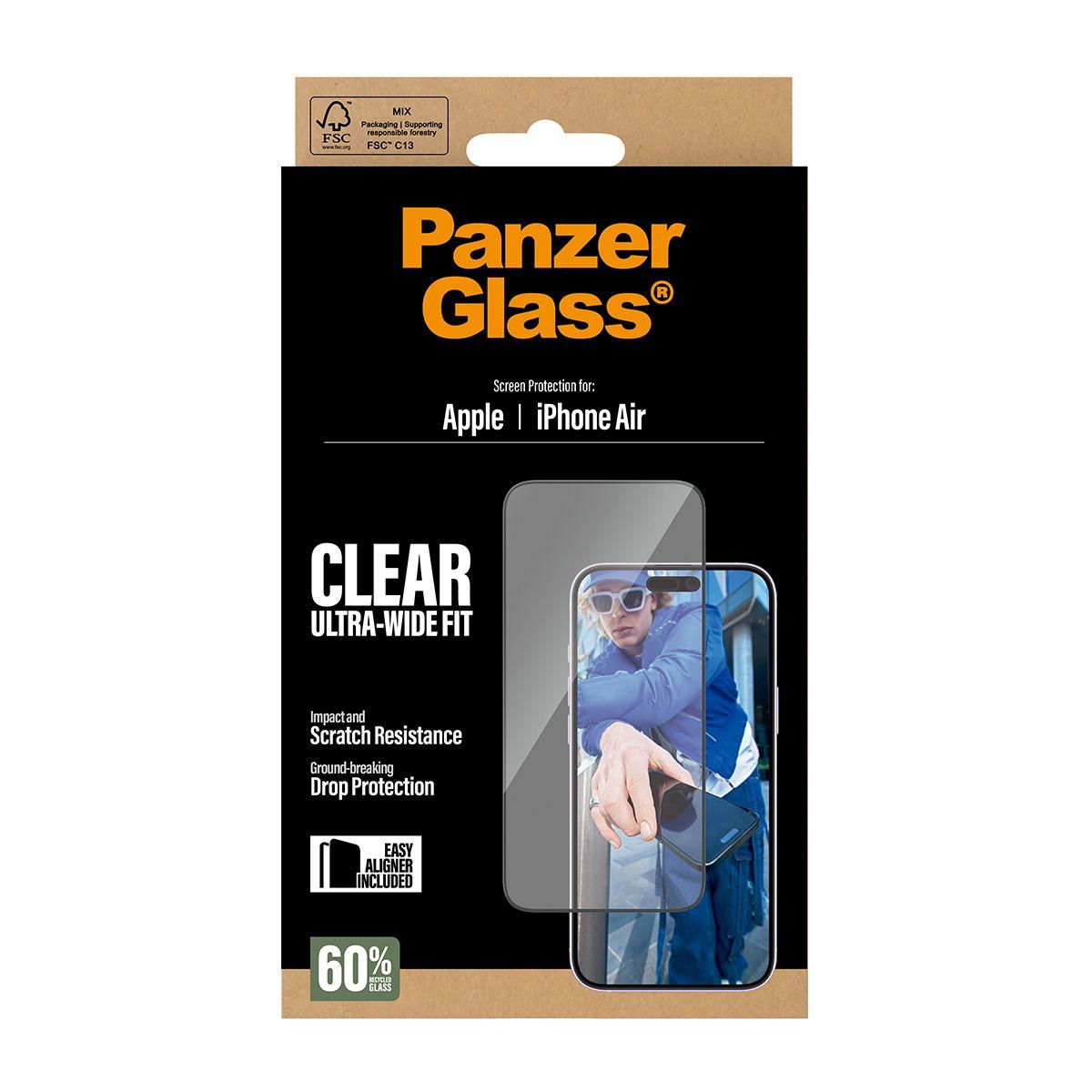 Película de Vidro Temperado PANZERGLASS iPhone Air (Apple iPhone Air - Apple - Transparente) — miniatura 3
