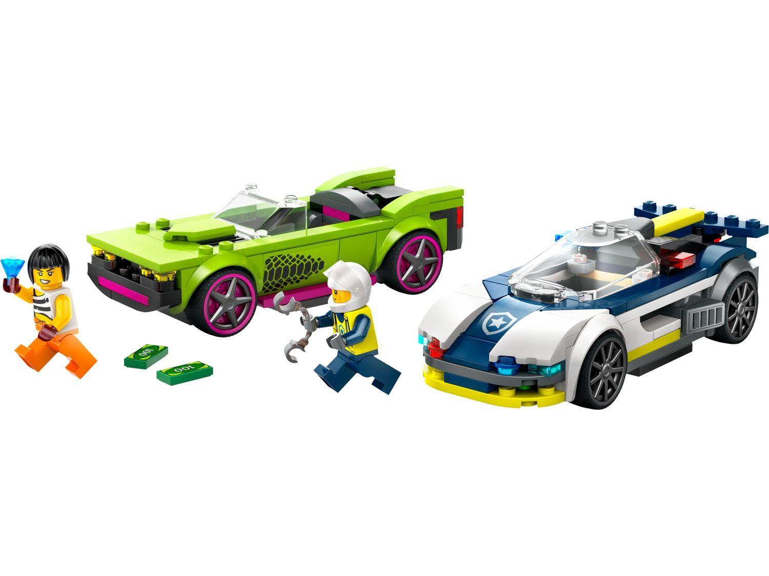 LEGO 60415 City Perseguição de Carro da Polícia a Muscle Car (213 peças)
