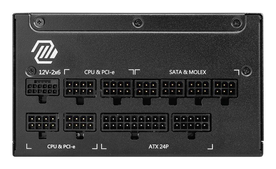 Fonte de Alimentação MSI MAG A1250GL PCIE5 (ATX - 1250 W - 80 PLUS Gold - Preto), miniatura 2