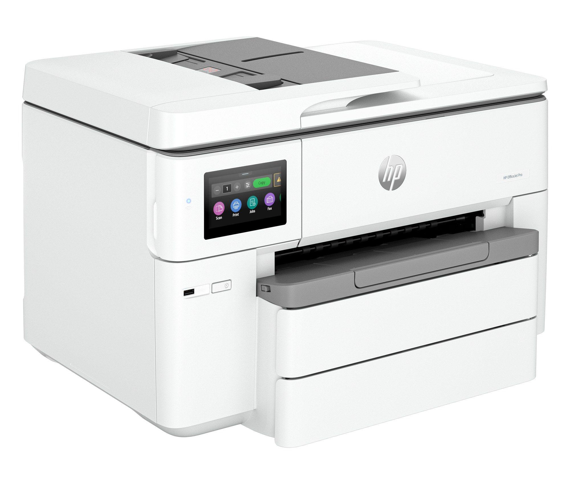 Impressora Multifunções HP OfficeJet Pro 9730 (A3 - Impressão a cores - 500 folhas - Cinzento) — miniatura 3