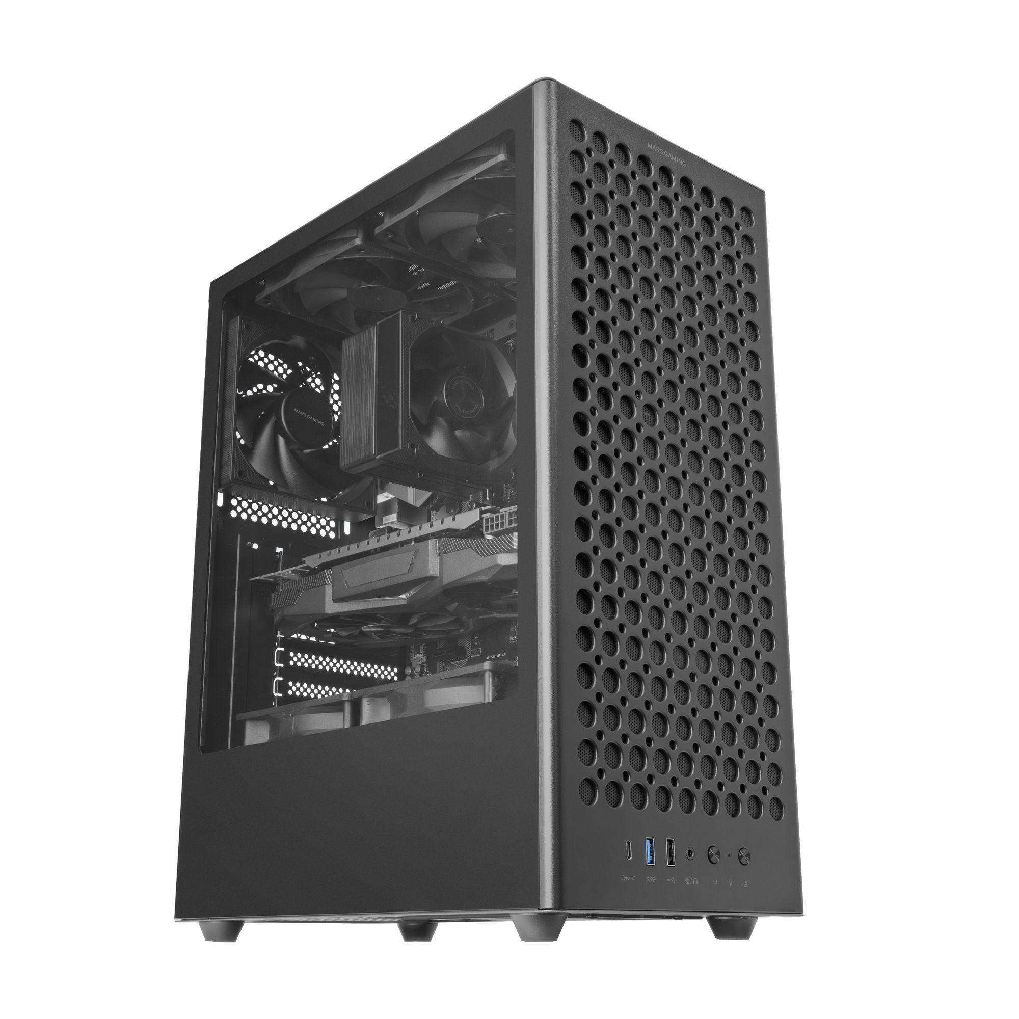 Caixa para PC MARS GAMING MC-T800 (ATX, Micro ATX, Mini-ITX - Midi Tower - Preto), miniatura 7