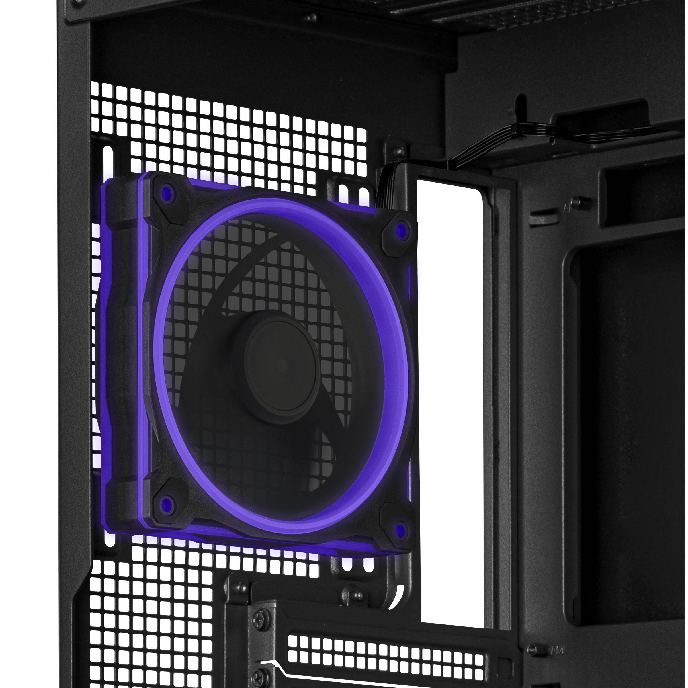 Caixa PC ASUS A31 Plus TG ARGB (ATX, micro ATX, Mini-ITX - Midi Tower - Metal - Preto) — miniatura 6