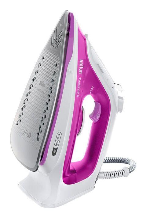 Ferro de Engomar BRAUN TexStyle 5 SI 5225 PU (2500 W - 0,3 l - 200 g/min - Rosa e Branco) — miniatura 2