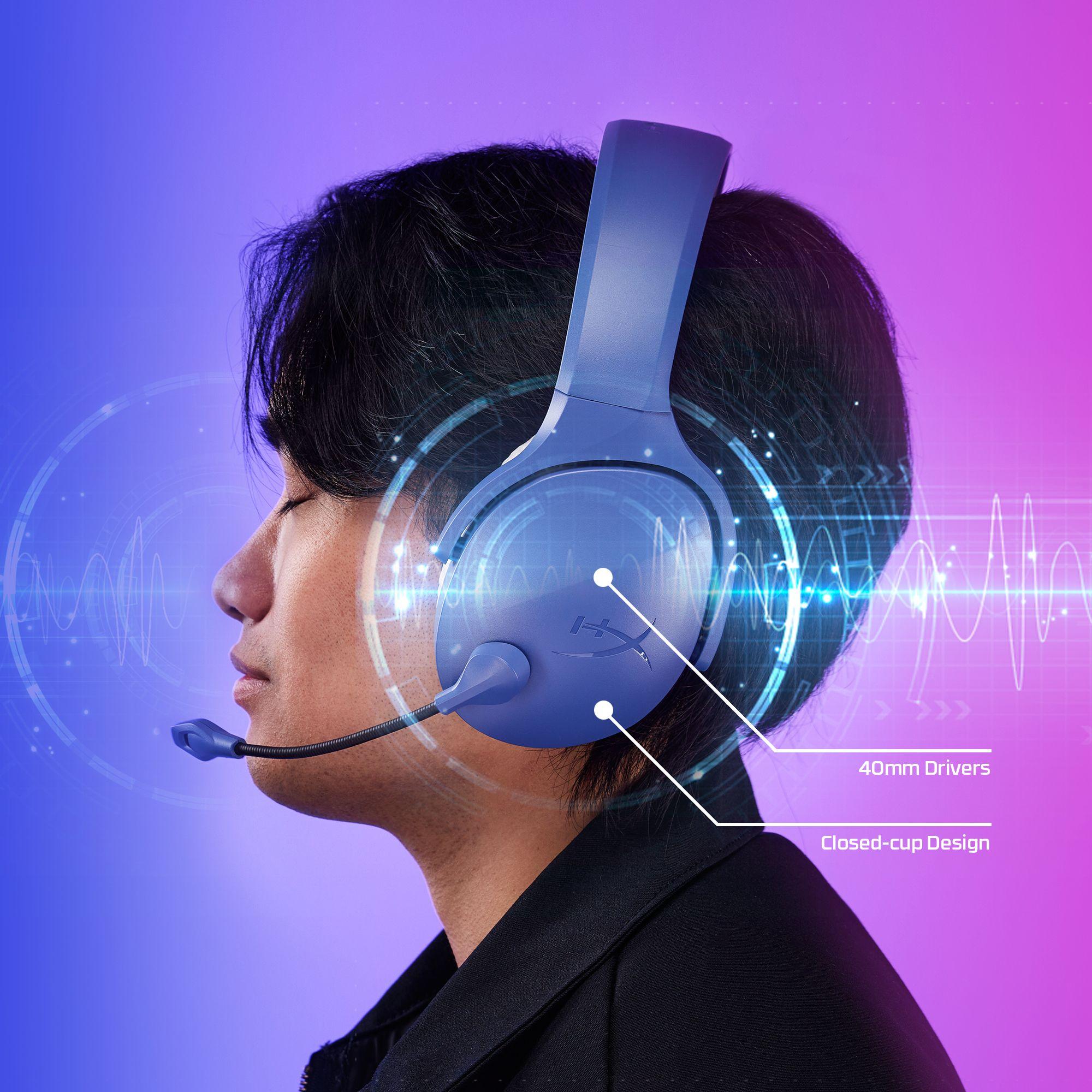 Headset Gaming HYPERX Cloud Jet (Binaural - Sem fios - Circum-aural - Azul) — miniatura 3