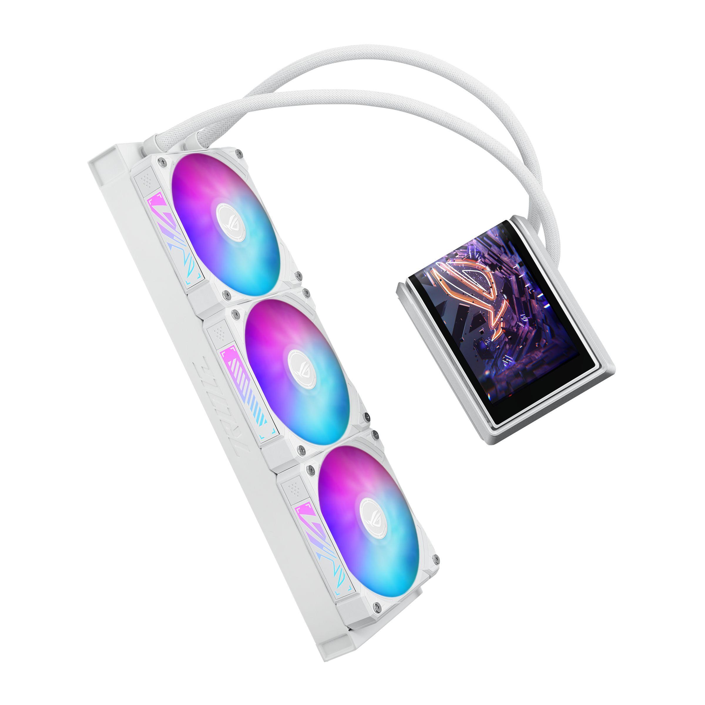 Sistema de Refrigeração Líquida Tudo-em-Um ASUS ROG RYUO IV 360 ARGB WHT (12 cm - 2200 RPM - Multi - Branco) — miniatura 10