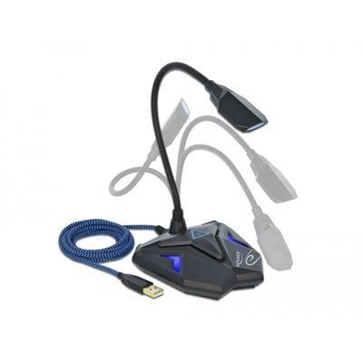 Microfone Gaming DELOCK 66330 (USB - 50–16 000 Hz - -30 dB - Azul) — miniatura 2