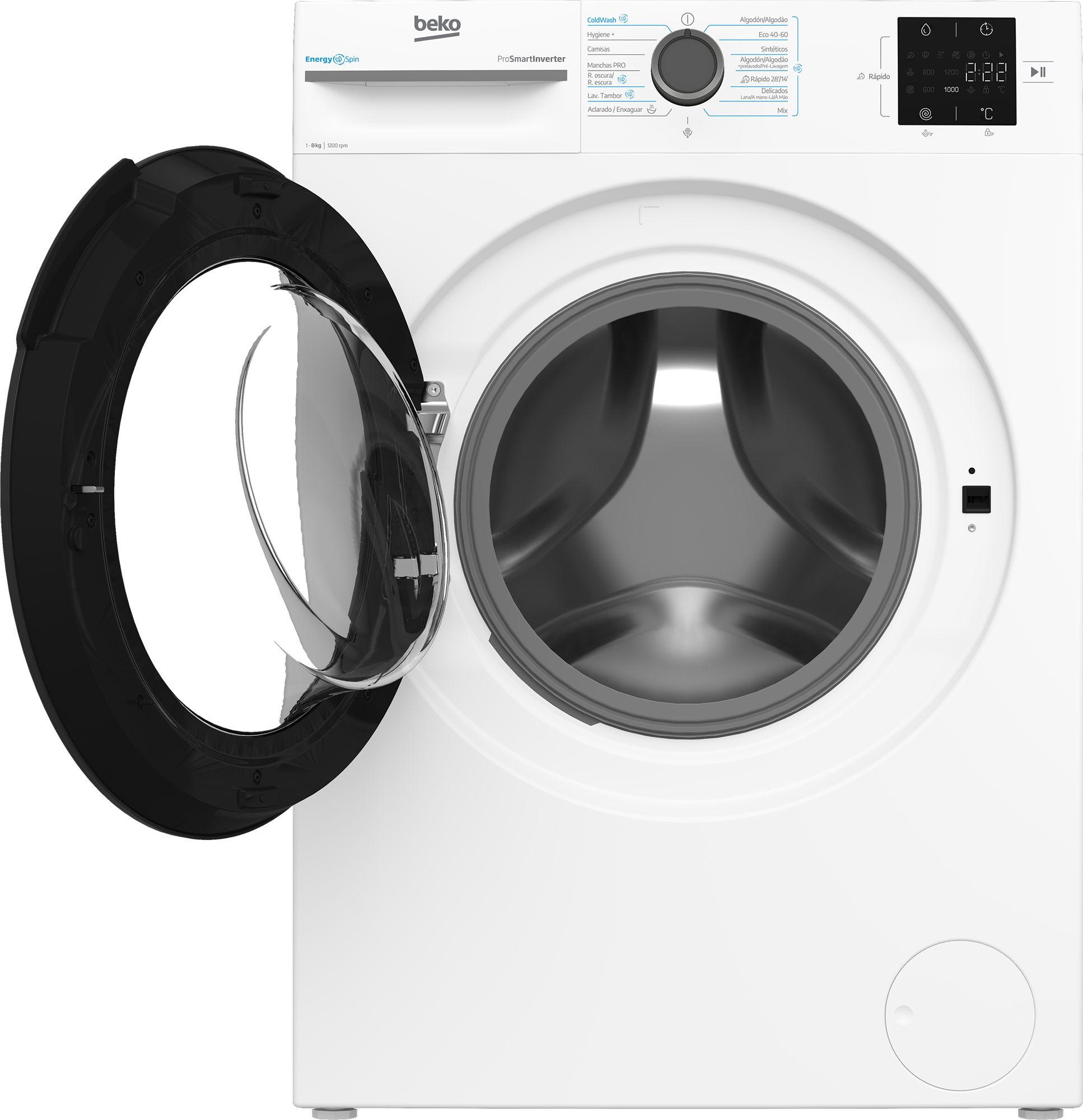 Máquina de Lavar Roupa Independente BEKO VBM3WFT38213WA (1151 RPM - B - 45 l - Branco) — miniatura 3