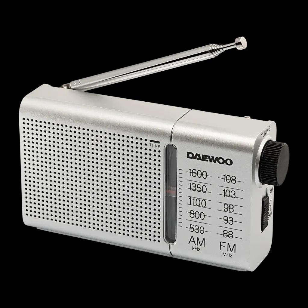 Rádio Portátil DAEWOO DW1037 (Jack de 3,5 mm - Prateado), miniatura 3