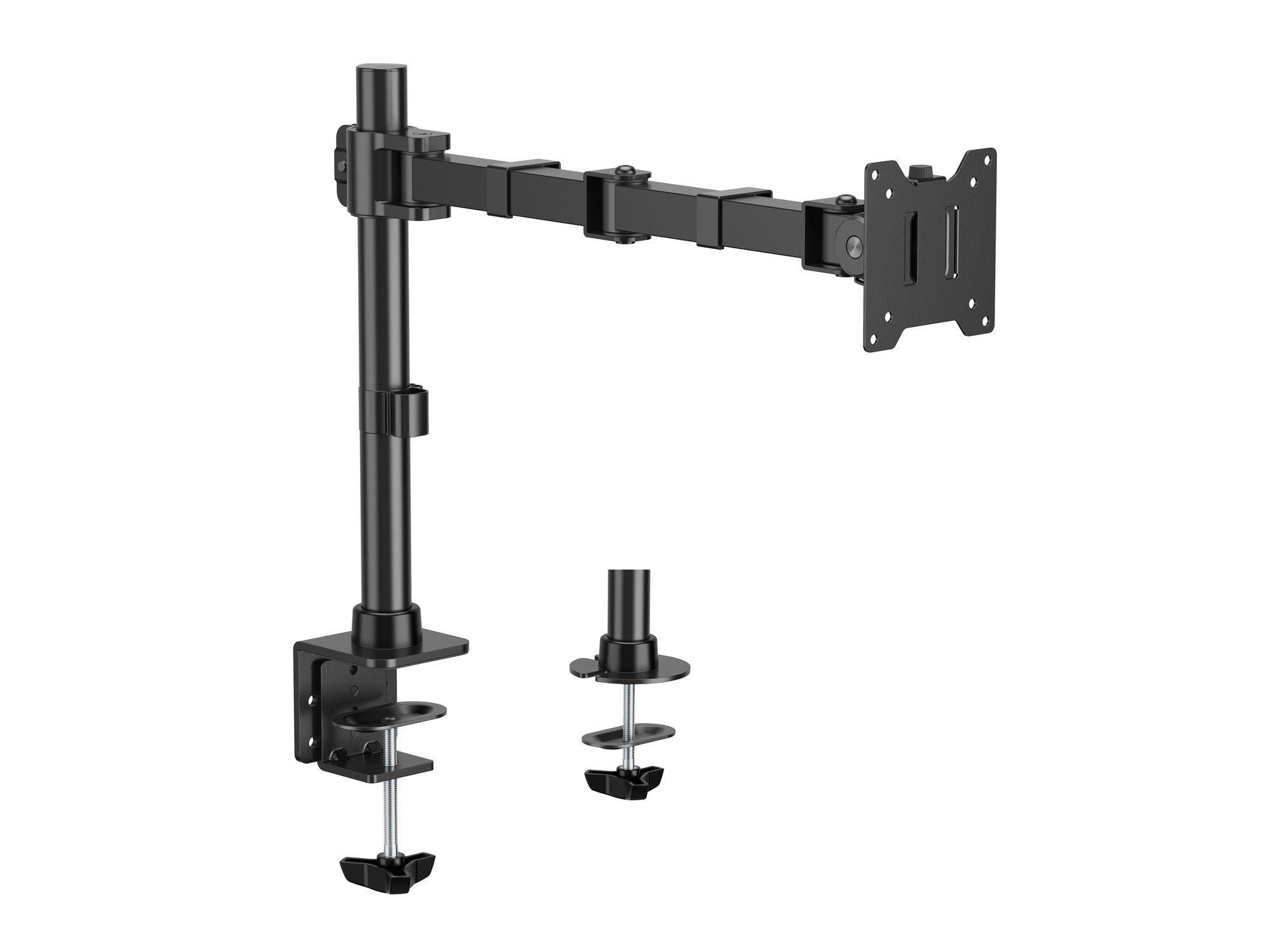 Suporte de Monitor de Secretária EQUIP 650175 (100 x 100 mm - 75 x 75 mm - 124,5 cm - Preto)