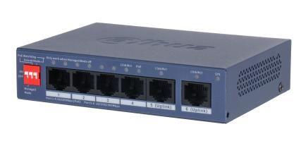Switch DAHUA PFS3008-8GT-96 (Gigabit Ethernet - 20 Gbit/s - L2 - Preto), miniatura 2