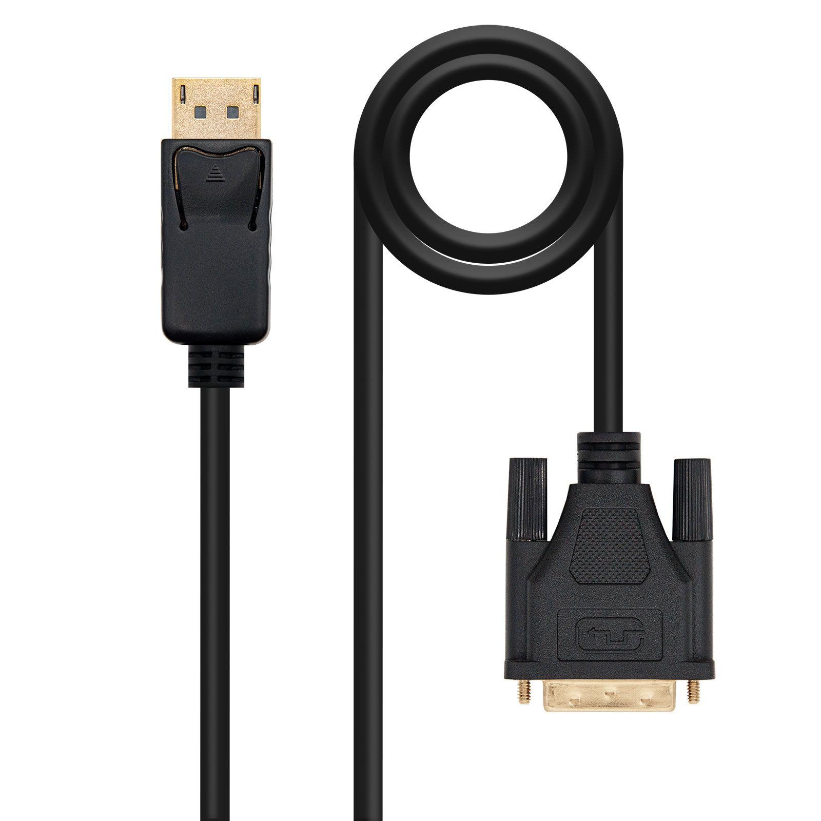Cabo DisplayPort para DVI NANOCABLE 10.15.4502 (2 m - DisplayPort Macho - DVI Macho - Preto)