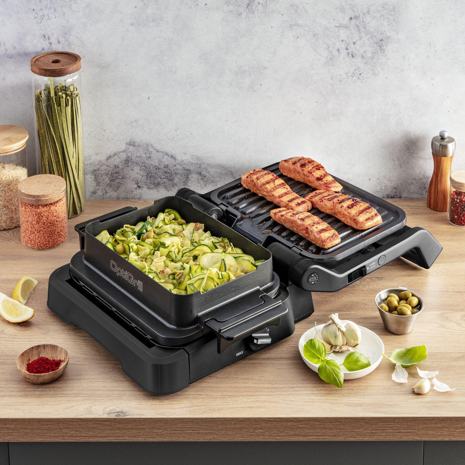 Grelhador de Contacto TEFAL OptiGrill 4-in-1 GC7748 (Altura 18,9 cm - Preto), miniatura 11