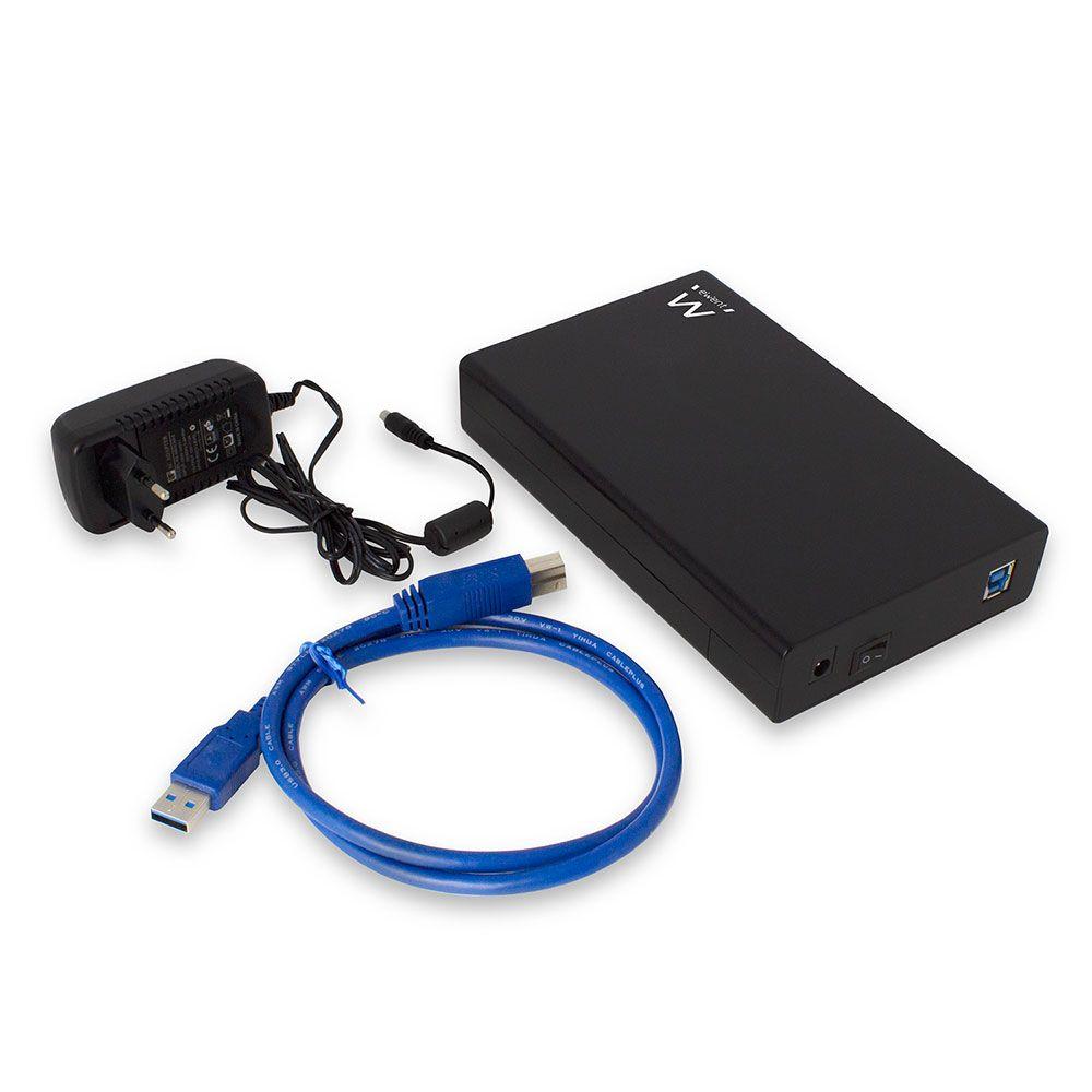 Caixa Externa para Disco SATA EWENT EW7056 (3.5" - Preto) — miniatura 3