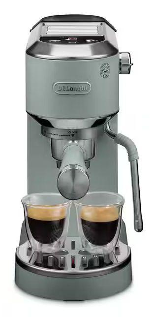 Máquina de Café Expresso DELONGHI Dedica Duo EC890.GR (Doses individuais, café moído - 15 bar - 1,1 l - Verde)