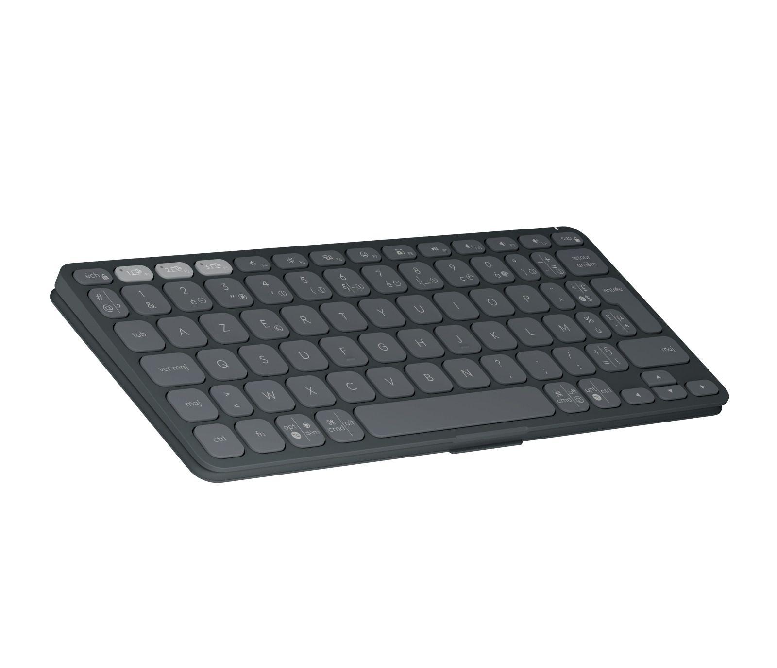 Teclado LOGITECH Keys-To-Go 2 (Francês - Teclas tesoura - Mini - Grafite) — miniatura 4