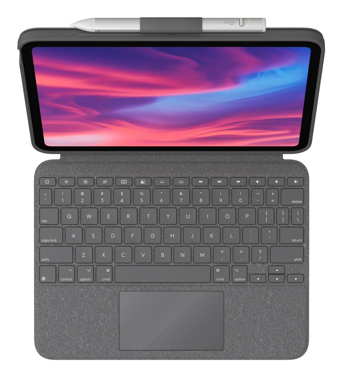 Teclado LOGITECH Combo Touch para iPad 10.ª Geração (Espanhol - Smart Connector - Acoplamento - Cinzento Oxford) — miniatura 2