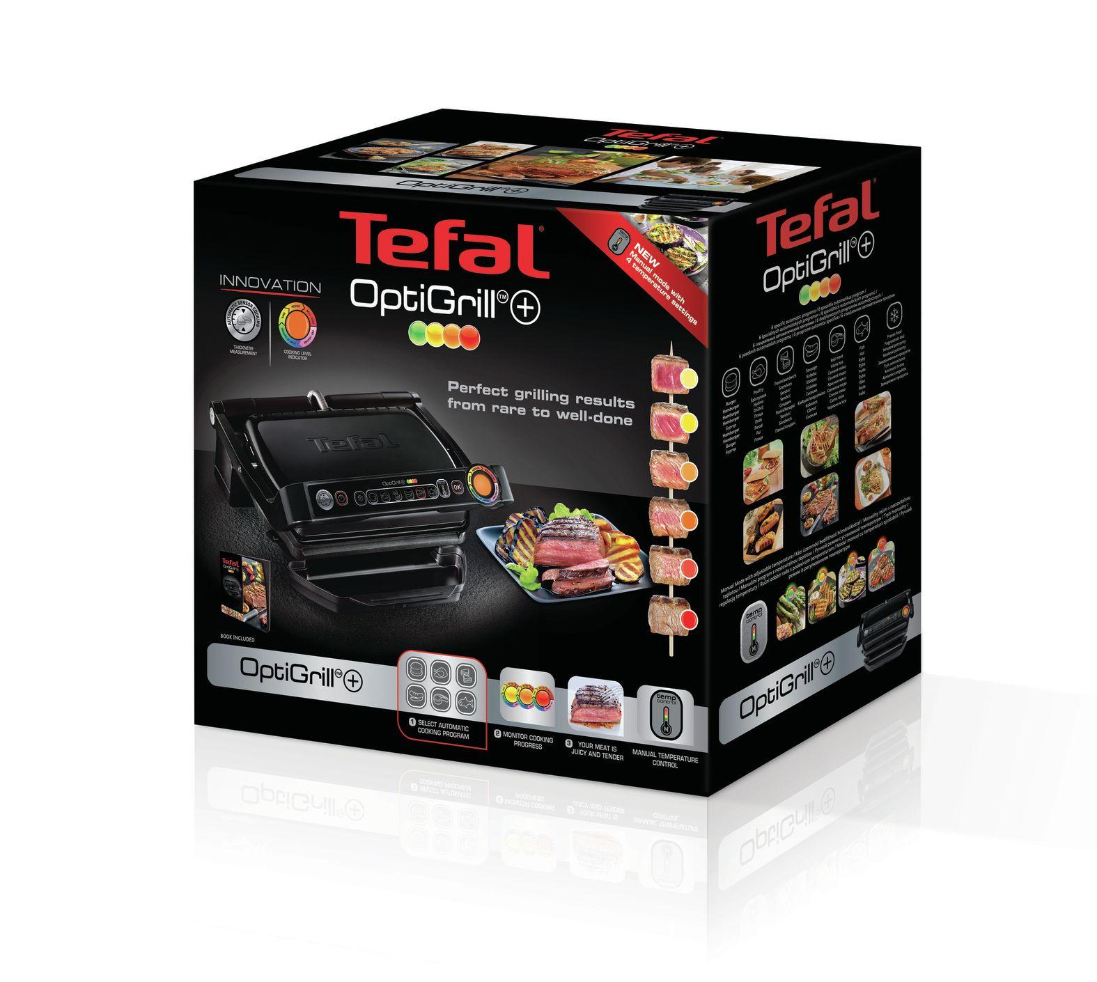 Grelhador de Contacto TEFAL GC712812 OptiGrill+ (Altura 17,5 cm - Preto), miniatura 8