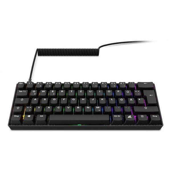 Teclado SHARKOON SKILLER SGK50 S4 Gen2 PBT (Alemão - Gateron G Pro 3.0 Yellow - 60% - Preto), miniatura 3