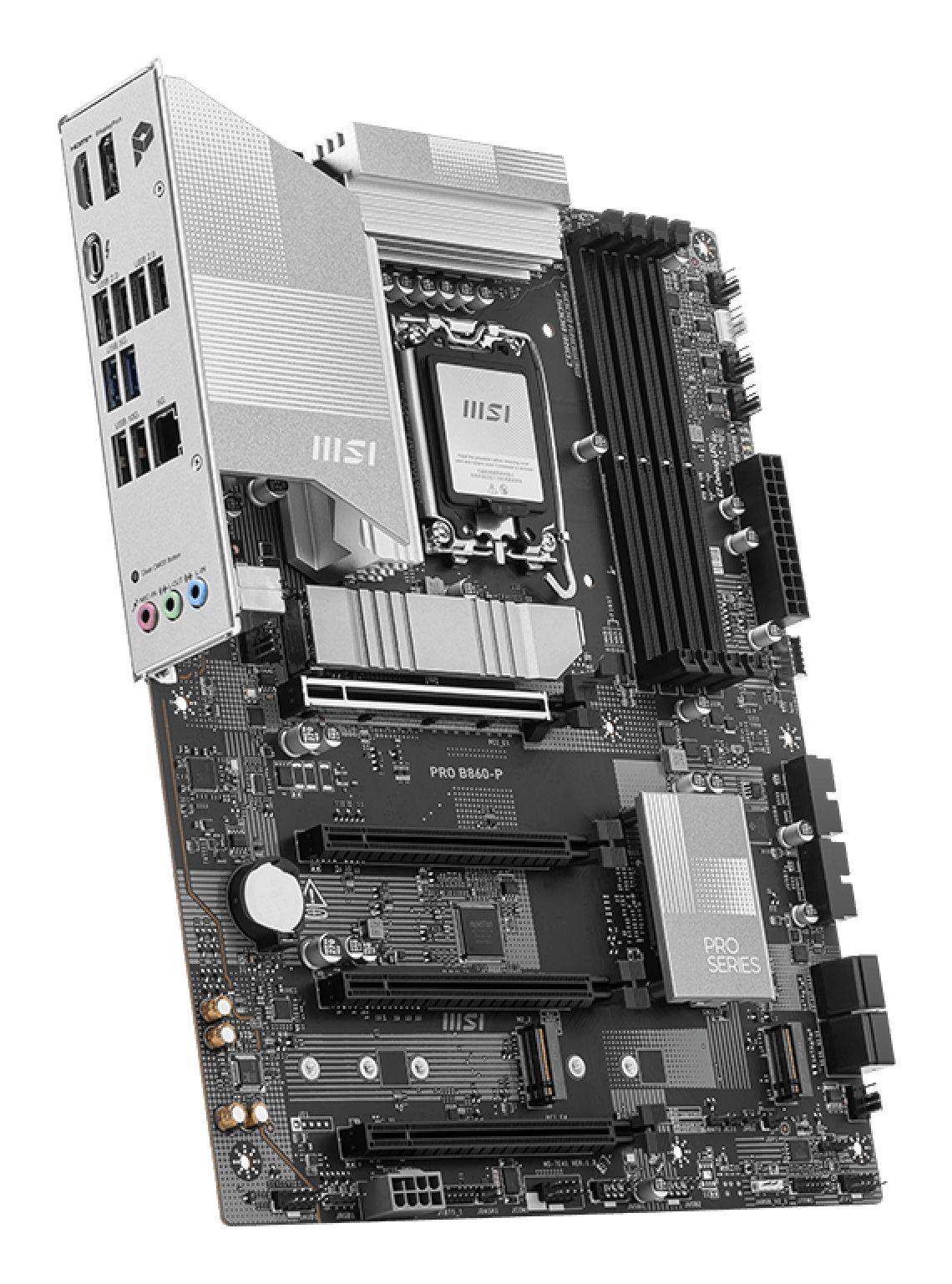 Motherboard MSI PRO B860-P (LGA 1851 (Socket V1) - Intel Core Ultra - ATX - Preto) — miniatura 4