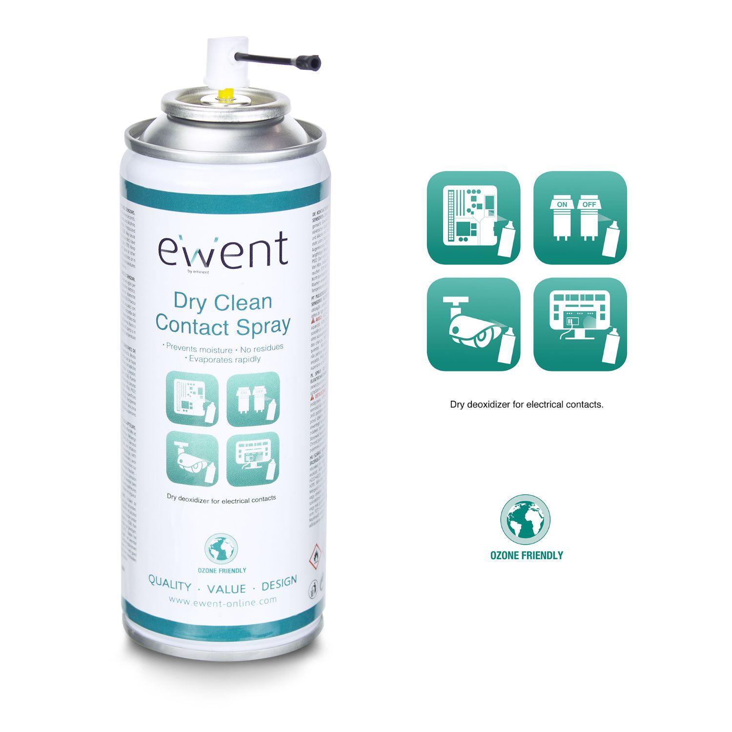 Spray de Limpeza de Contactos EWENT EW5614 (Ecrãs/Plásticos, Universal - Incolor) — miniatura 5