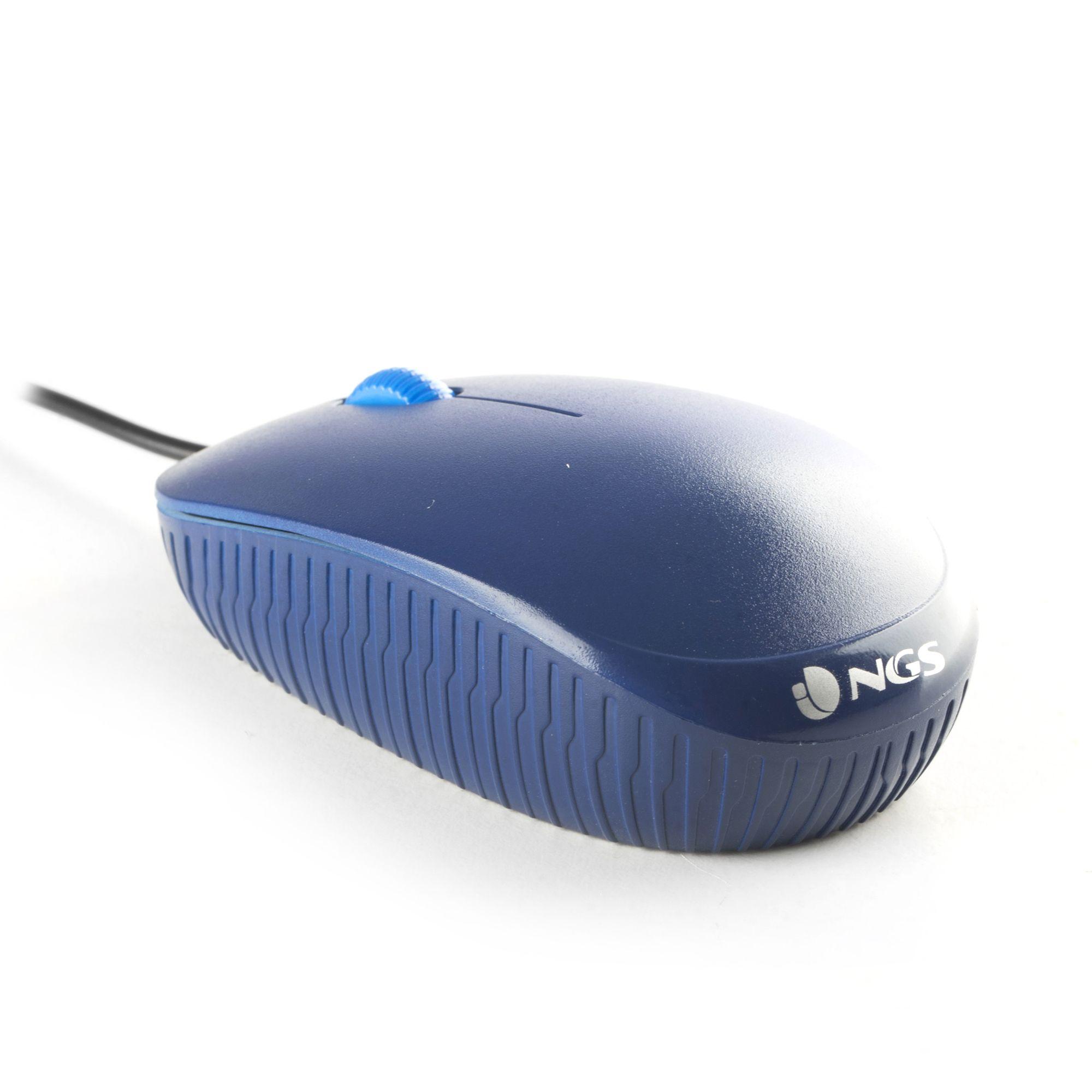 Rato NGS Flame (Mão direita - 1000 DPI - Ótico - Azul), miniatura 2