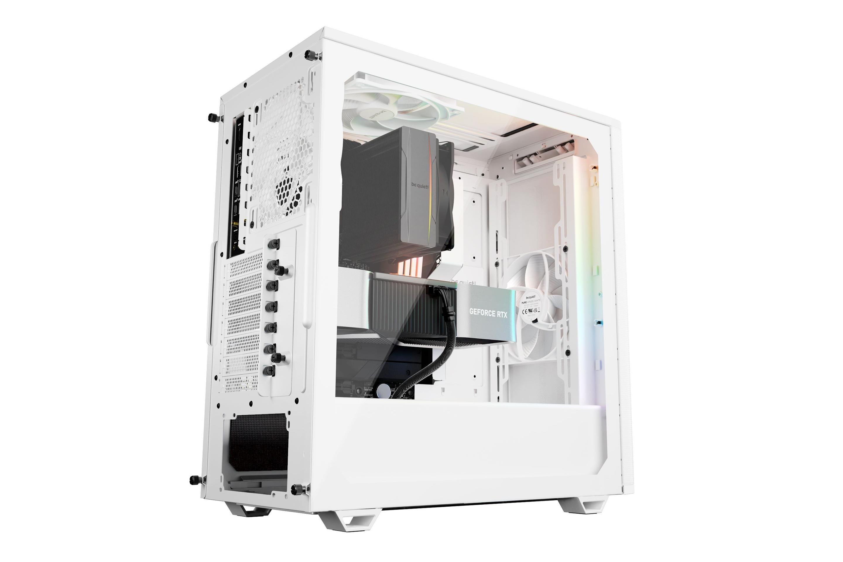 Caixa PC BE QUIET! Pure Base 501 DX (ATX, micro ATX, Mini-ATX - ATX, PS2 - Midi Tower - Branco) — miniatura 6