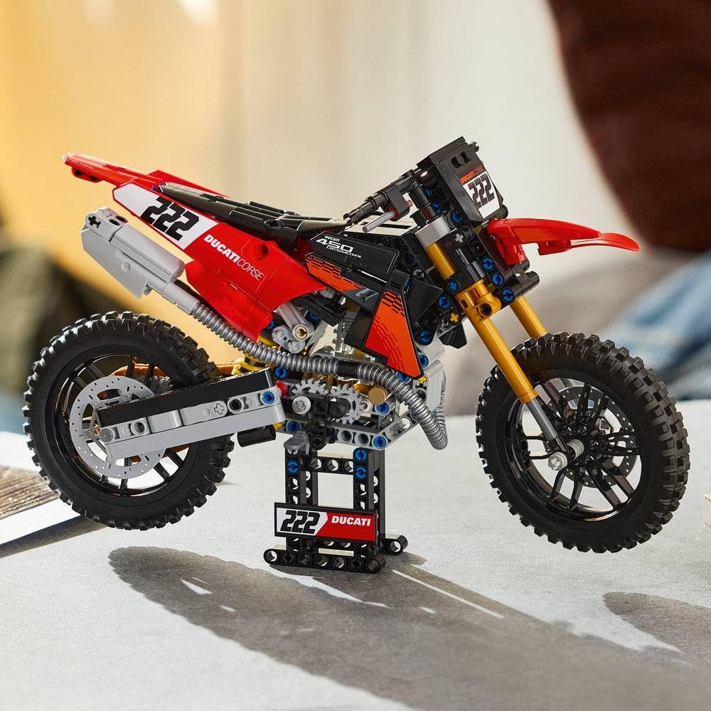 LEGO 42238 Technic Mota Ducati Desmo450 MX Factory (10+ anos - 457 peças) — miniatura 7