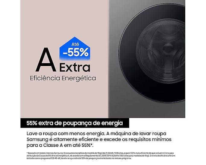 Máquina de Lavar Roupa Independente SAMSUNG WF90F09C4SU3 (1400 RPM - B - A - Grafite Escuro) — miniatura 4