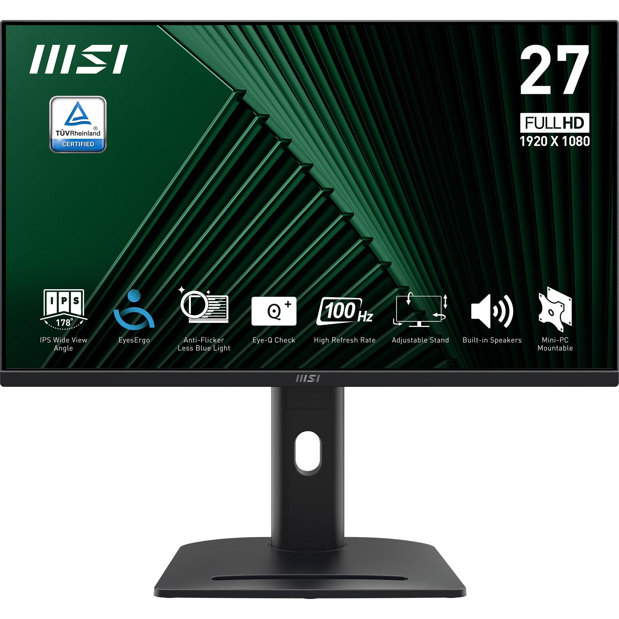 Monitor MSI PRO MP275PG (27" - IPS - 100 Hz - Preto)