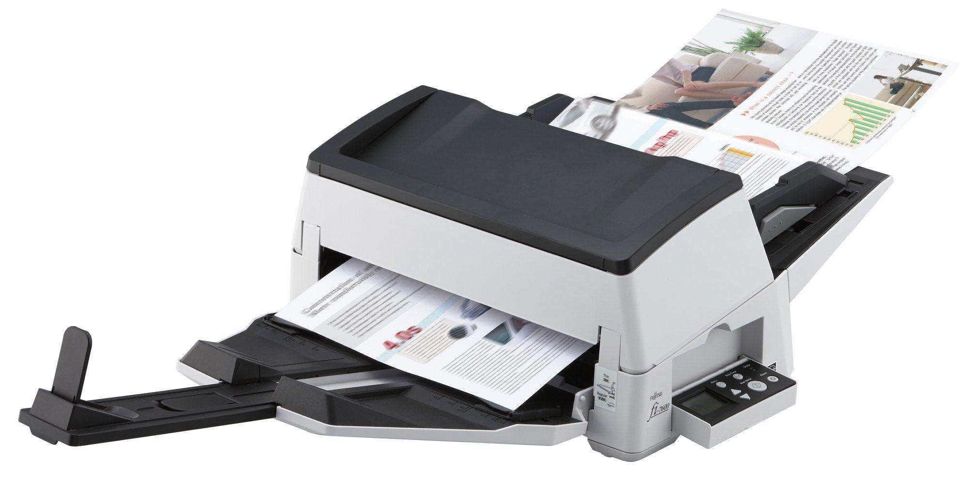Scanner de Produção RICOH FI-7600 (AC, USB - Preto e Branco)