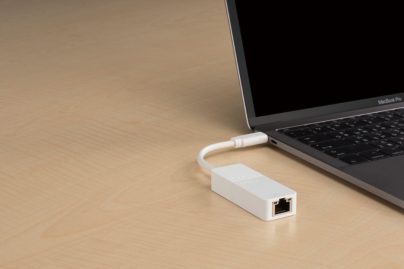 Adaptador USB-C para RJ45 D-LINK DUB-E130 (USB Type-C - Ethernet - Branco) — miniatura 3
