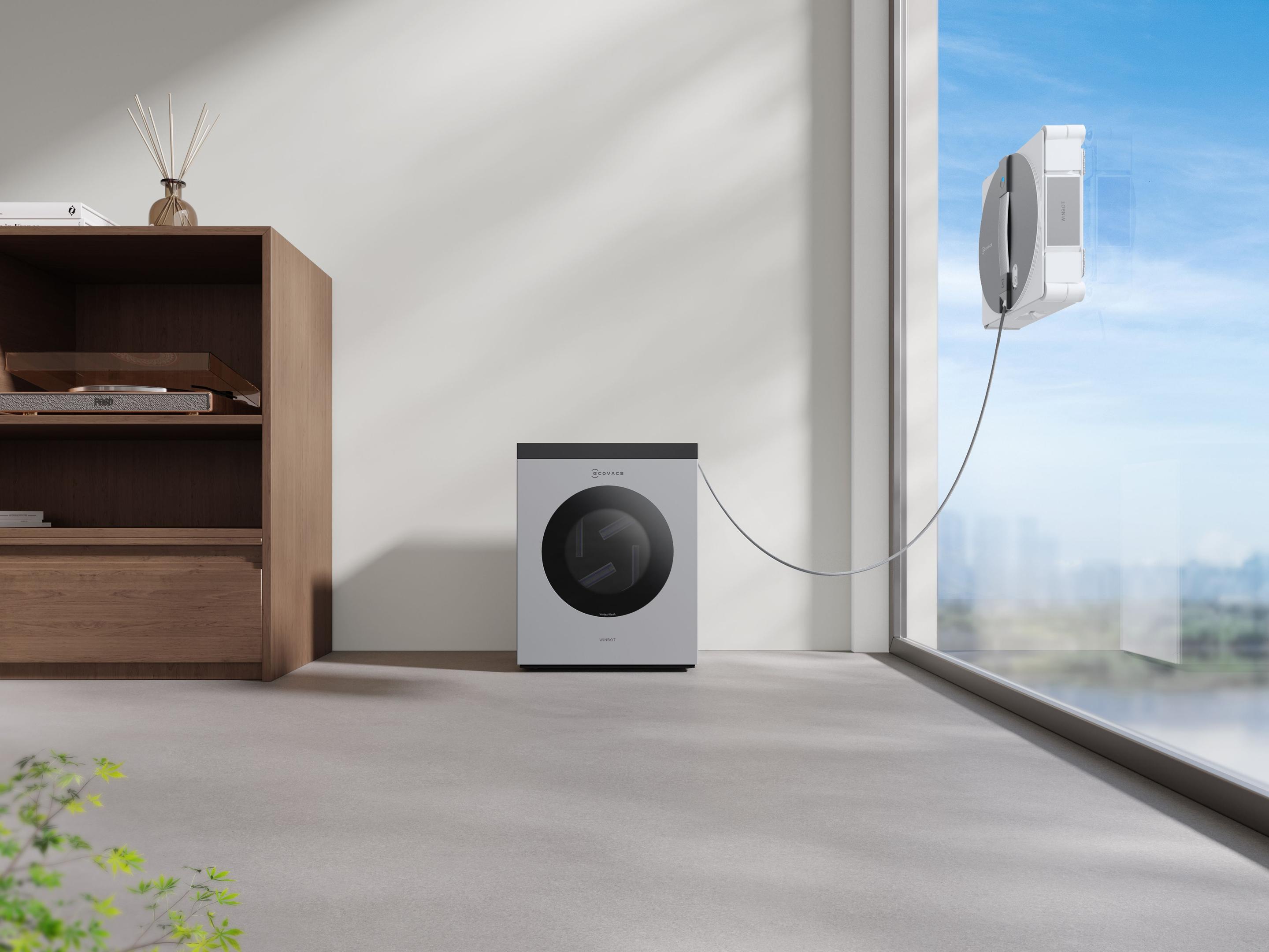 Robot de Limpeza de Vidros ECOVACS WINBOT W3 OMNI (Altura 7,6 cm - Prateado e Branco) — miniatura 26