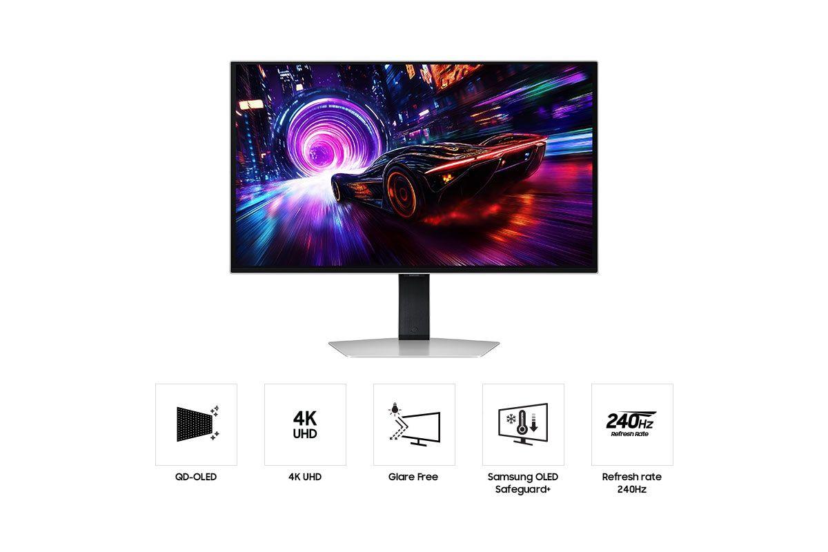 Monitor SAMSUNG Odyssey OLED G8 LS32FG810SUXEN (32" - OLED - 240 Hz - Prateado) — miniatura 4