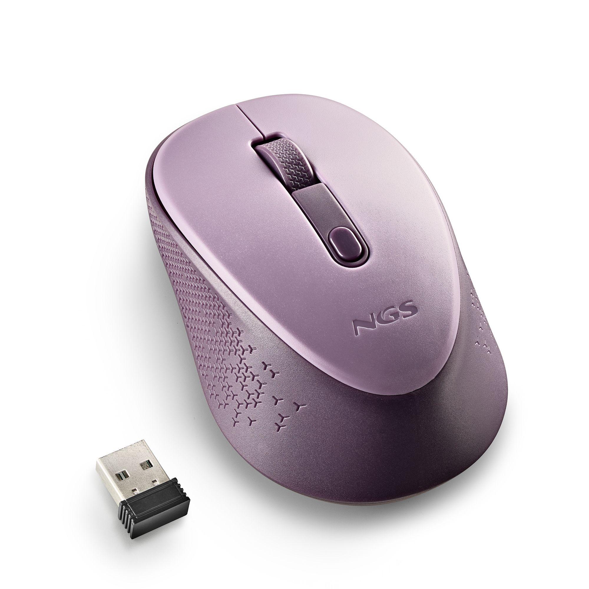 Rato NGS Dew (Ambidestro - 1600 DPI - Ótico - Lilás), miniatura 2