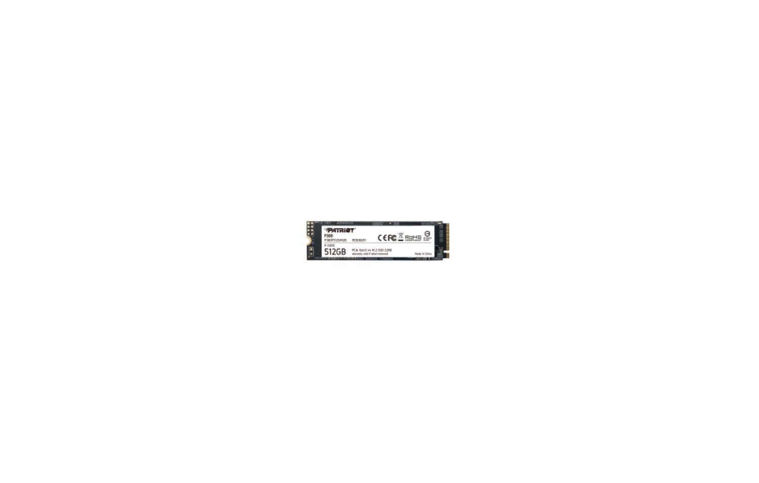 SSD PATRIOT P300 P300P512GM28 (512 GB - M.2 2280 - PCI Express NVMe - Branco/Preto)