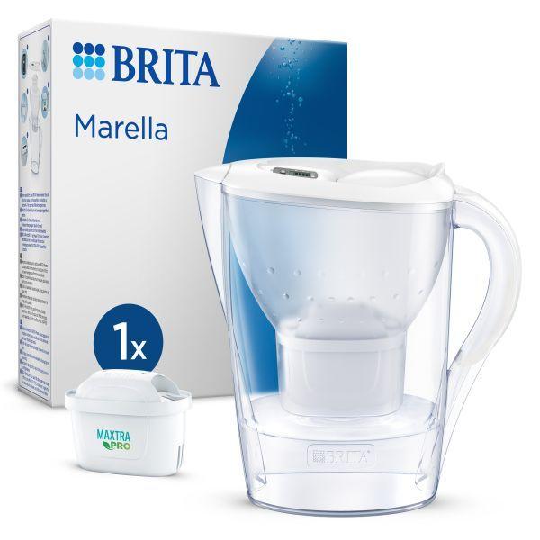 Jarro Purificador de Água BRITA Marella (Altura 25,8 cm - Transparente e Branco), miniatura 2