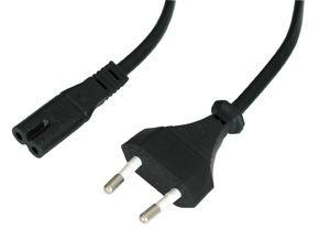 Cabo de Alimentação LINDY 30423 (5 m - Acoplador C7 - CEE7/16 - Preto)