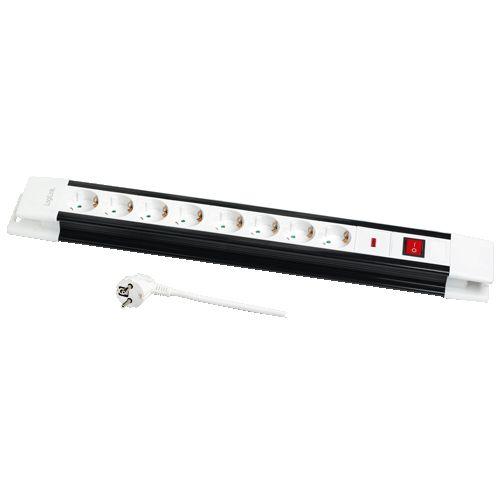 Régua de Tomadas LOGILINK LPS207 (3 m - Preto/Branco)