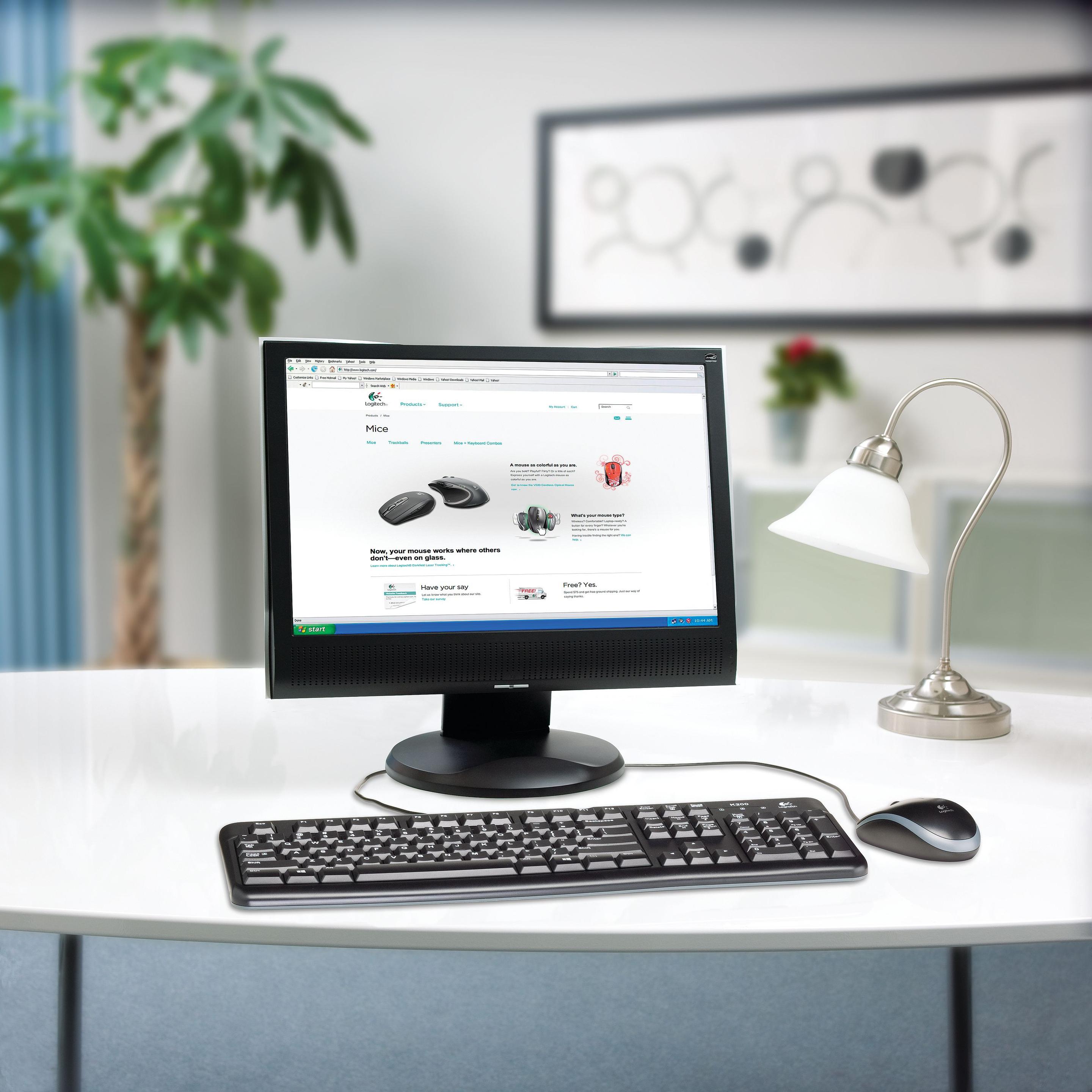 Teclado LOGITECH K120 for Business (Francês - Tamanho completo - USB - Preto) — miniatura 8
