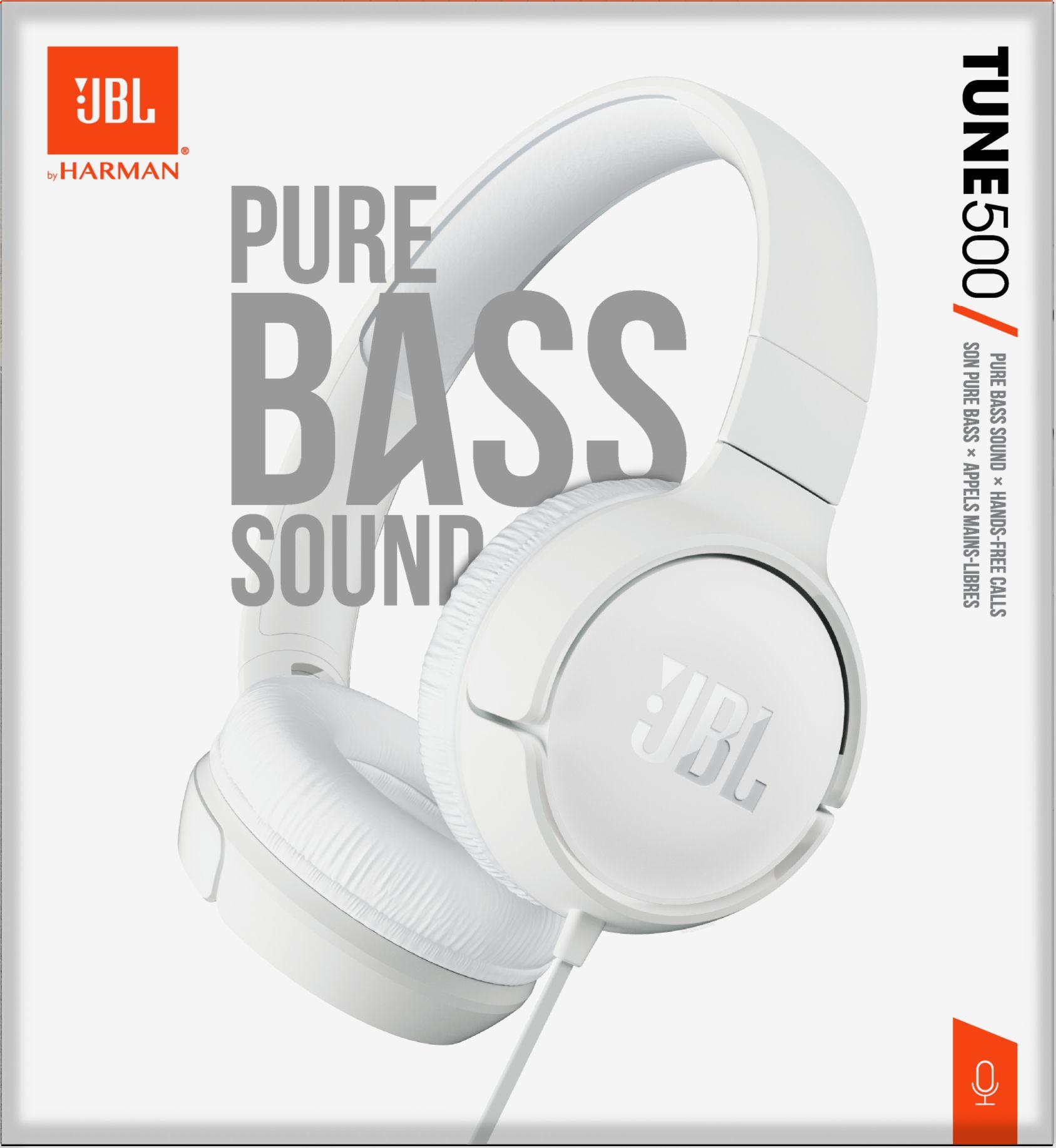 Auscultadores JBL Tune 500 (Binaural - Com fios - On Ear - Branco), miniatura 7