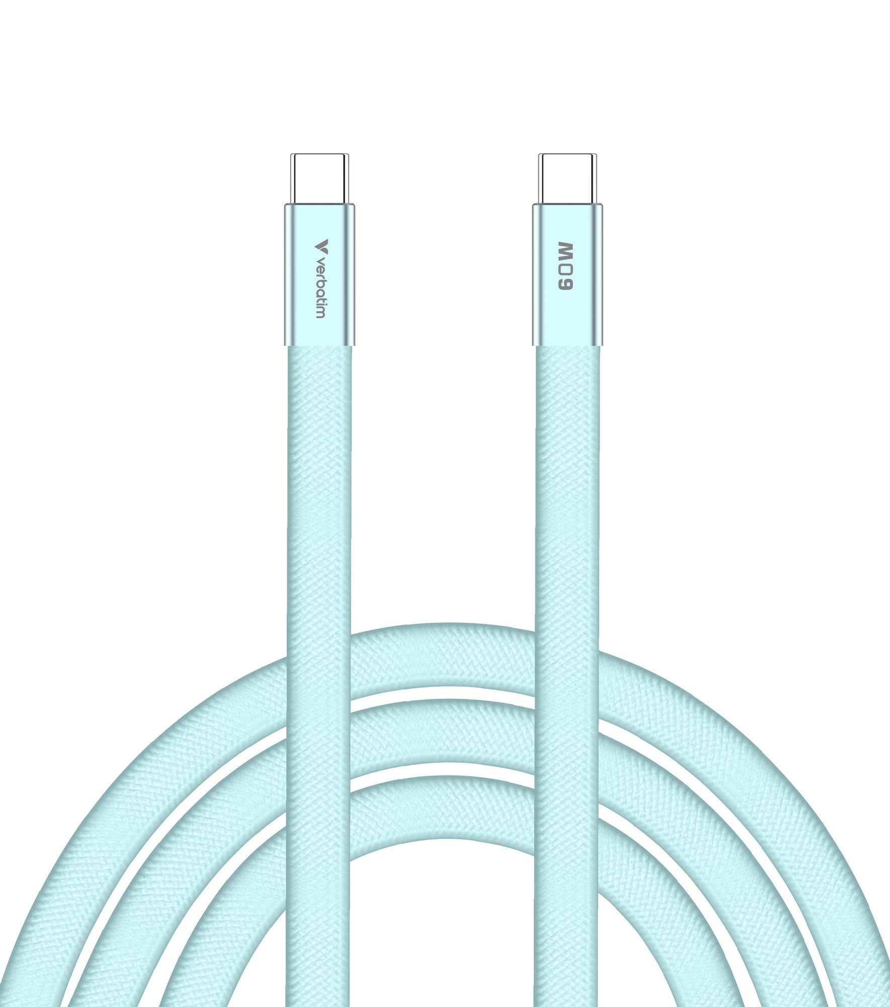 Cabo USB-C VERBATIM 30273 (1,2 m - USB C - Azul) — miniatura 2