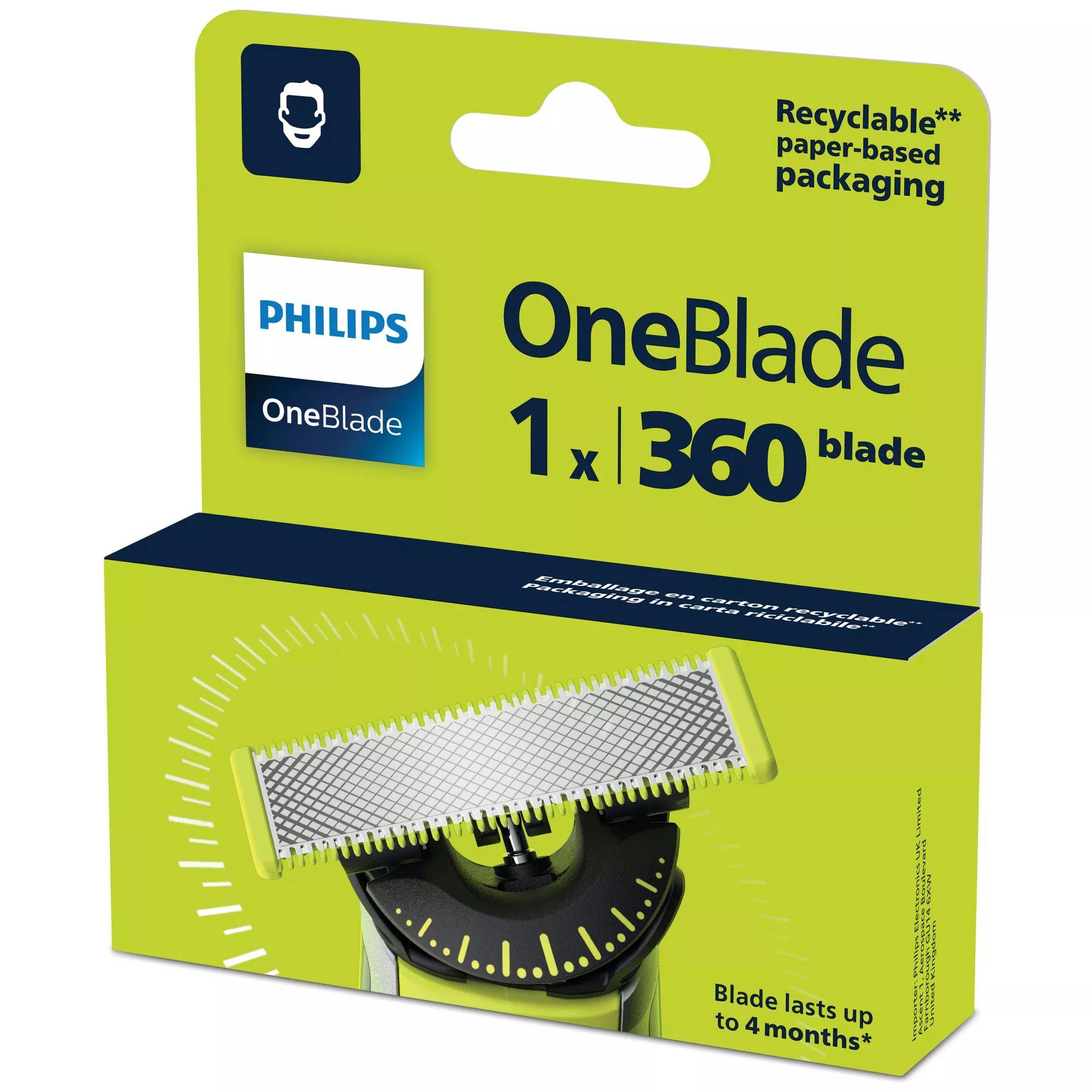 Lâmina de Substituição PHILIPS OneBlade QP410/50 (Preto e Verde) — miniatura 2