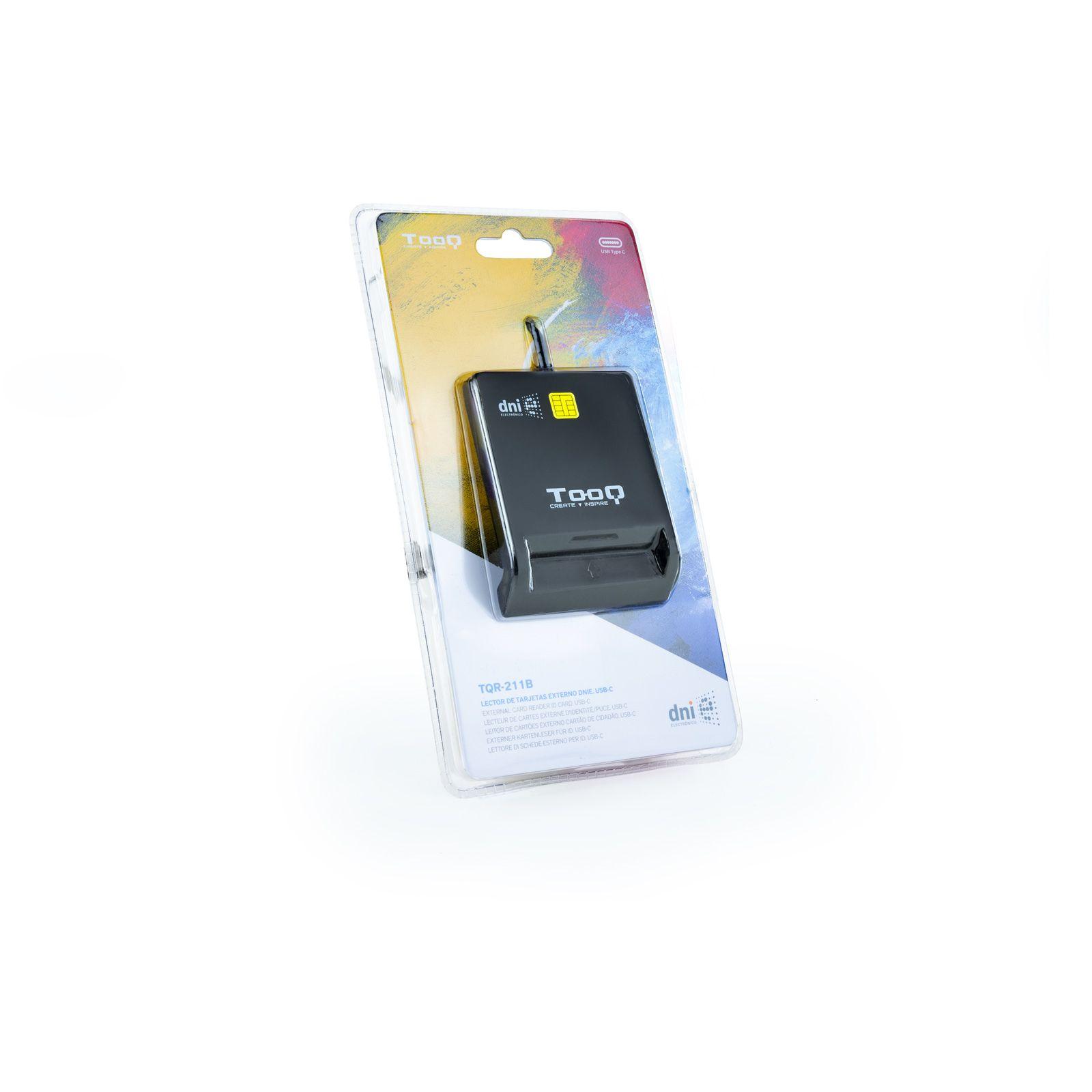 Leitor de Cartões Inteligentes TOOQ TQR-211B (USB 2.0 - Preto), miniatura 4