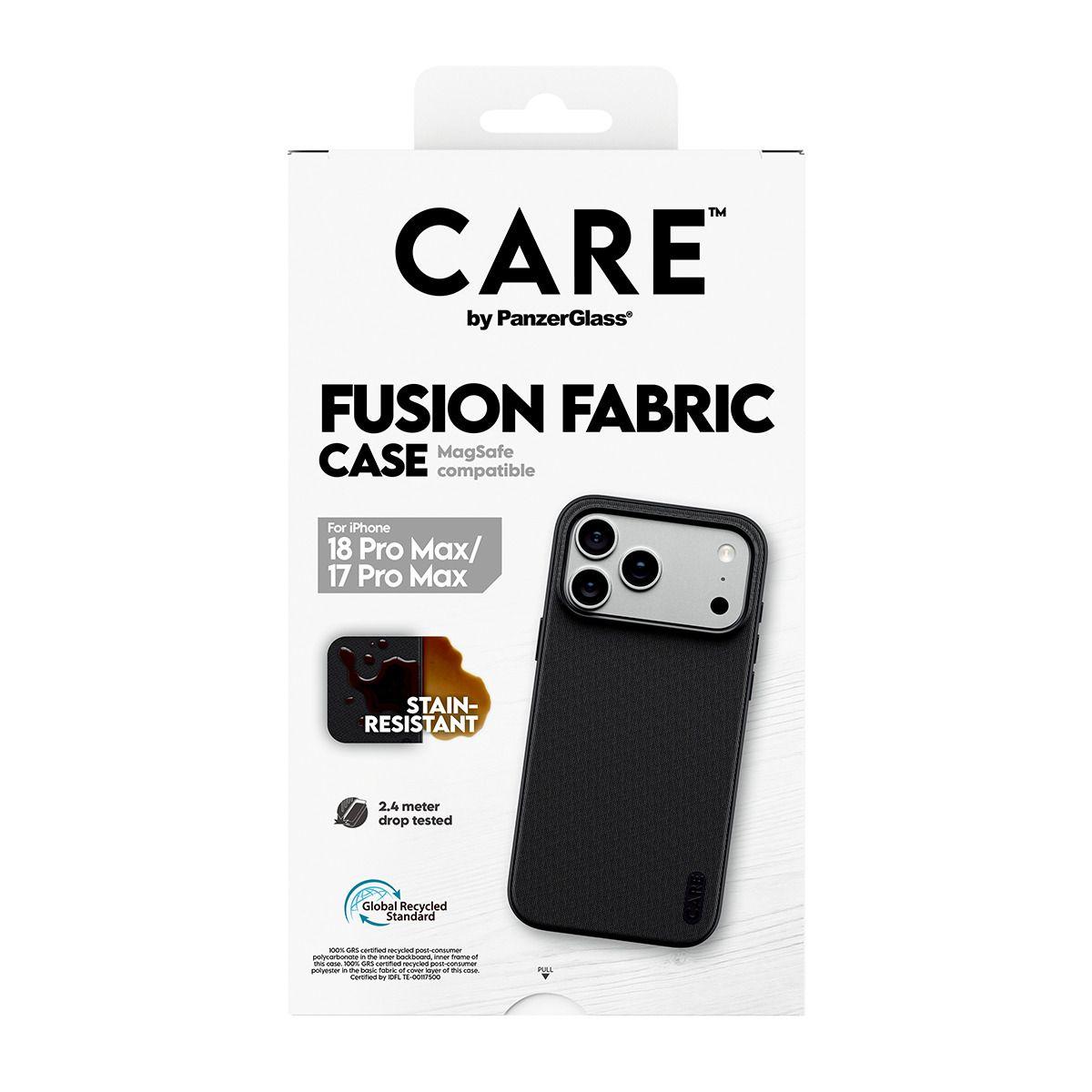 Capa PANZERGLASS CARE™ by Fusion Fabric Case (Apple - Preto), miniatura 5