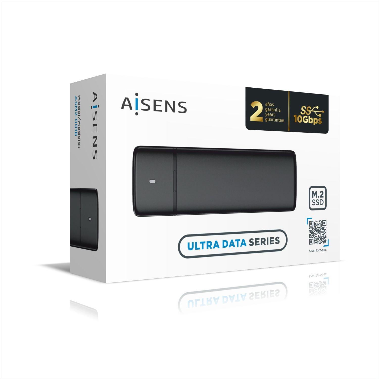 Caixa Externa M.2 AISENS ASM2-001B (M.2 - PCI Express, SATA NVMe - 6 Gbit/s - Preto) — miniatura 3