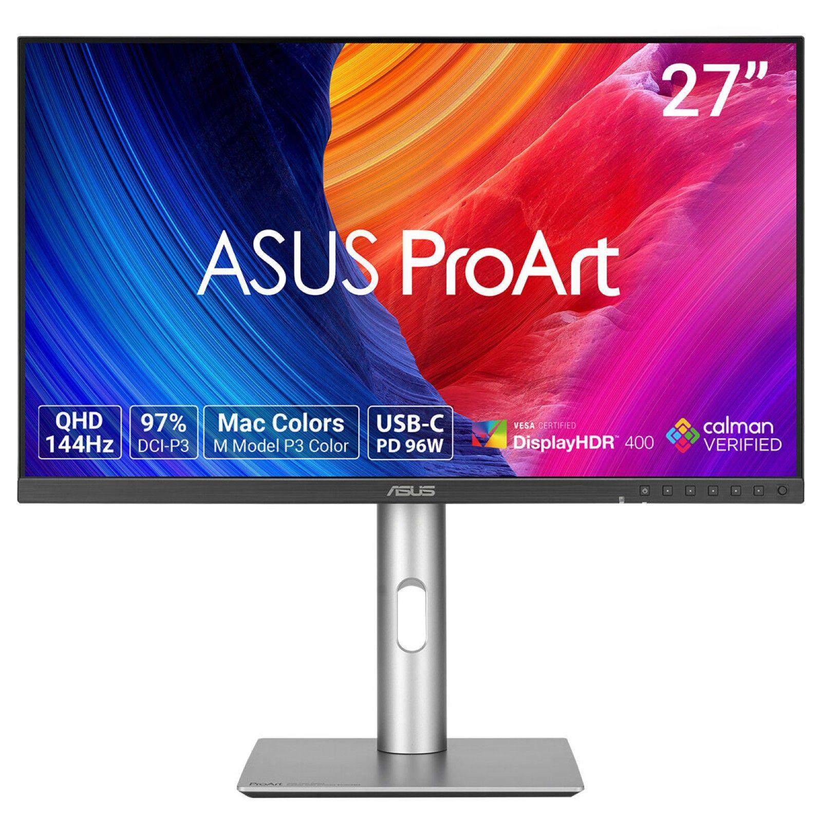 Monitor ASUS ProArt Display PA278CGRV (27" - IPS - 144 Hz - Prateado)