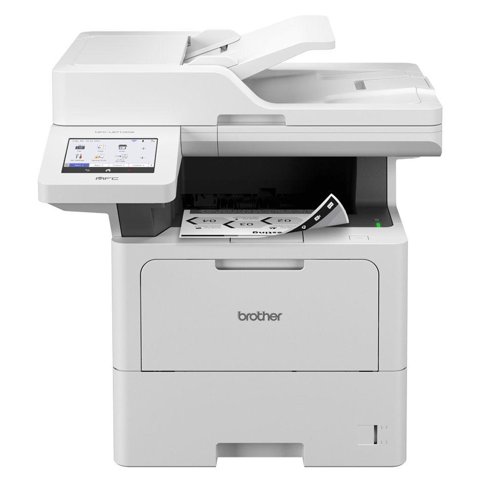 Impressora Multifuncional BROTHER MFC-L6710DW (A4 - Impressão a preto e branco - 150 folhas - Branco)