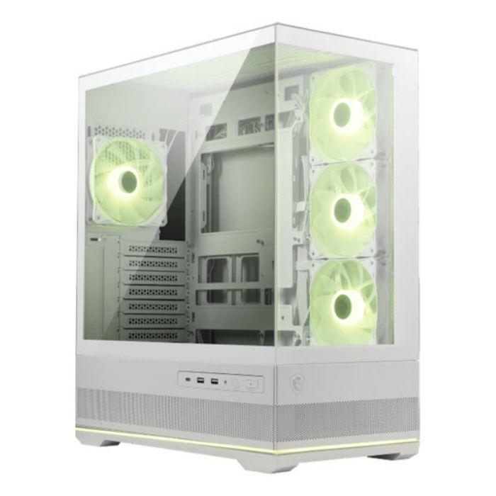 Caixa PC MSI MAG PANO 110R PZ (ATX, micro-ATX, Mini-ATX - Midi Tower - Vidro temperado - Branco) — miniatura 3
