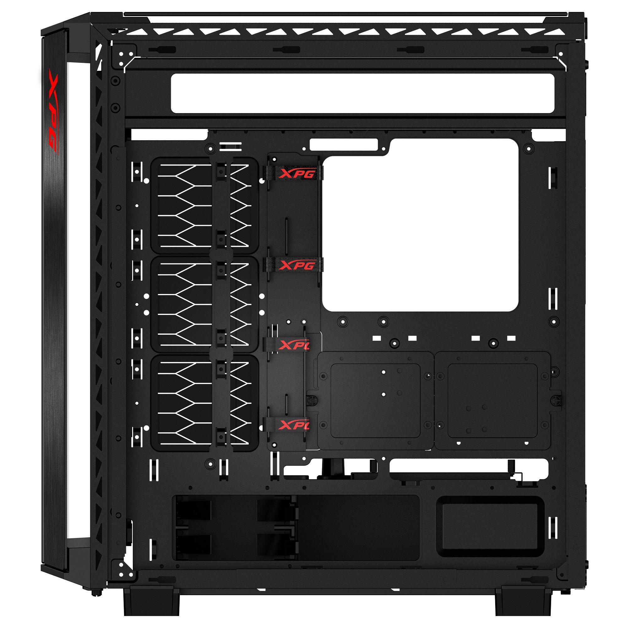 Caixa PC XPG BATTLECRUISER II ST (Midi Tower - Aço inoxidável - 17,5 cm - Preto) — miniatura 3